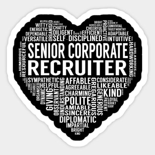 Senior Corporate Recruiter Heart Sticker